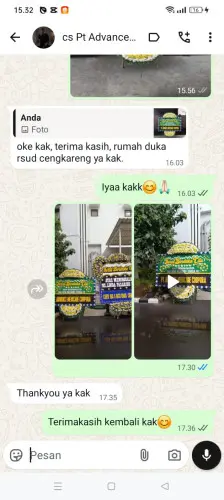 Testimonial Papan Bunga Pernikahan kadubadak