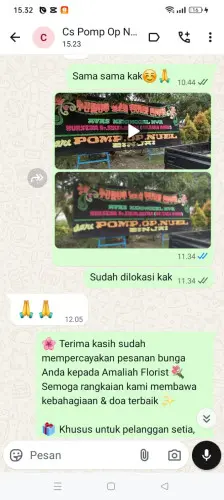 Testimonial Papan Bunga kadubadak
