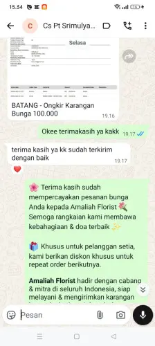 Testimonial Papan Bunga kadubadak