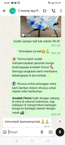 Testimonial Standing Flower kadubadak