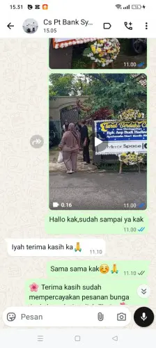 Testimonial Papan Bunga kadubadak